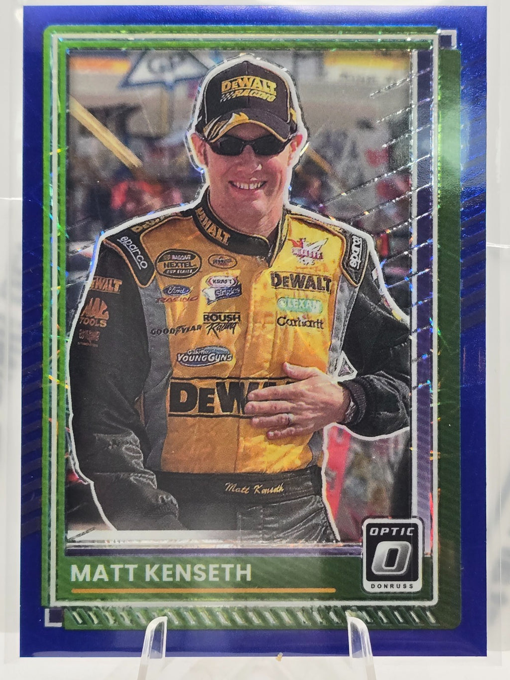2025 Donruss Optic NASCAR Racing - #28 Matt Kenseth - Blue Velocity Prizm