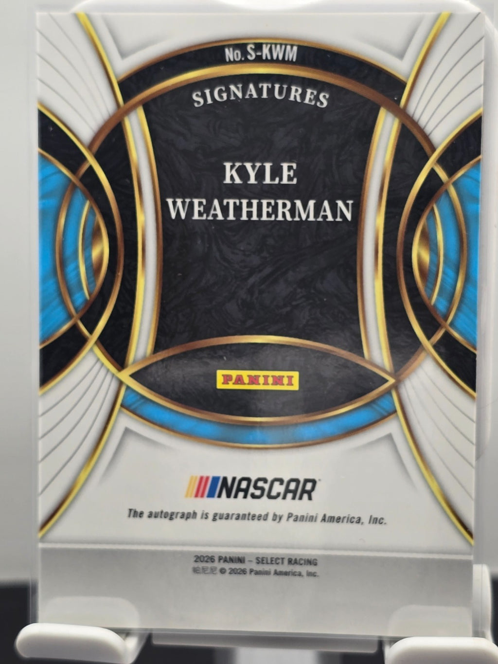 2026 Select NASCAR Racing - Kyle Weatherman - #S-KWM - Signatures
