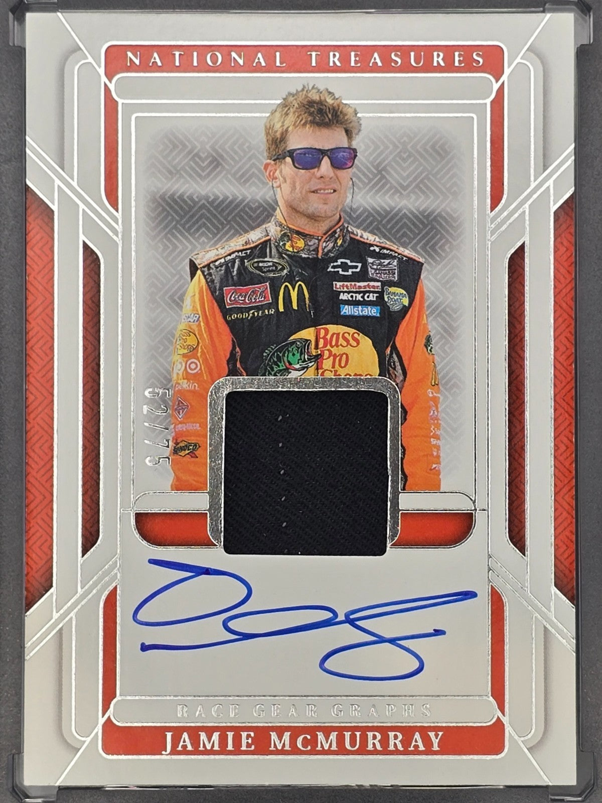 2025 National Treasures - Jamie McMurray - Race Gear Graphs /75 - #RGG-JMY