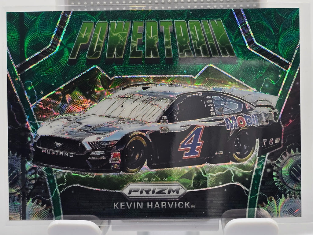2020 Panini Prizm  - #81 Kevin Harvic - Power Train - Green Scope Prizm /99