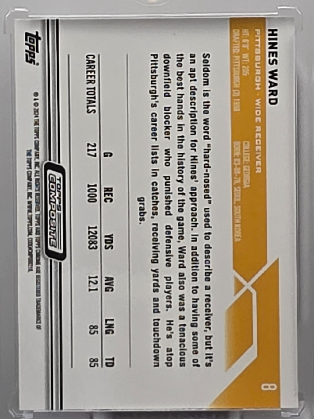 2024 Topps Chrome - Hines Ward - Who knows, it's Topps - #8 **Buy 3 Get 1**