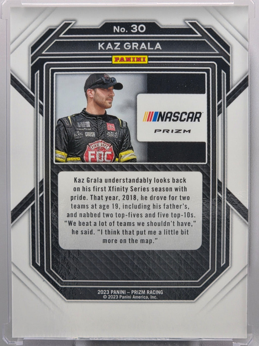2023 Prizm Racing - Kaz Grala - Red Prizm - #30 - Buy 3 Get 1 Free!