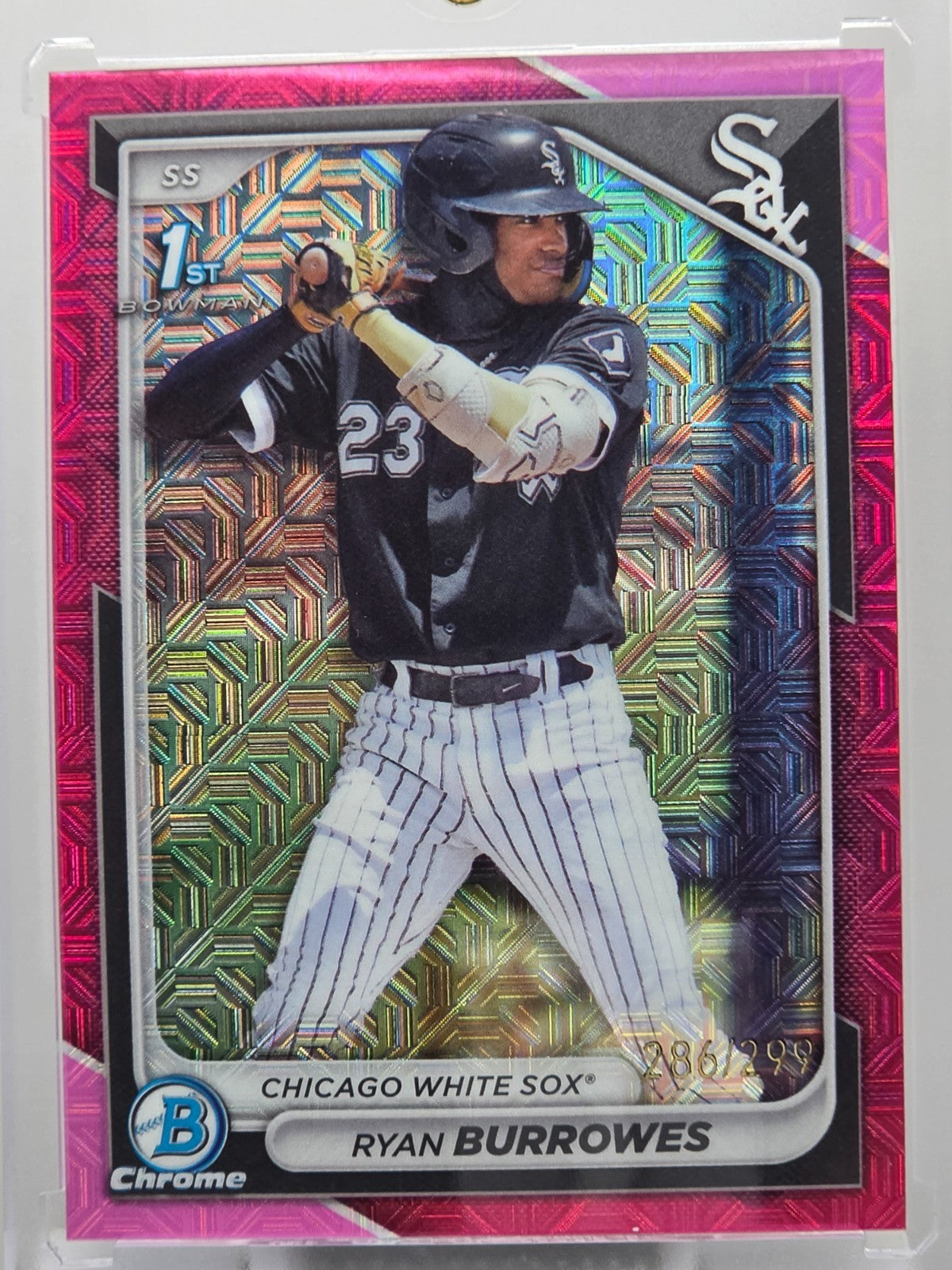 2024 Bowman - Ryan Burrowes - Pink Mojo Refractor /299 - #BCP-119
