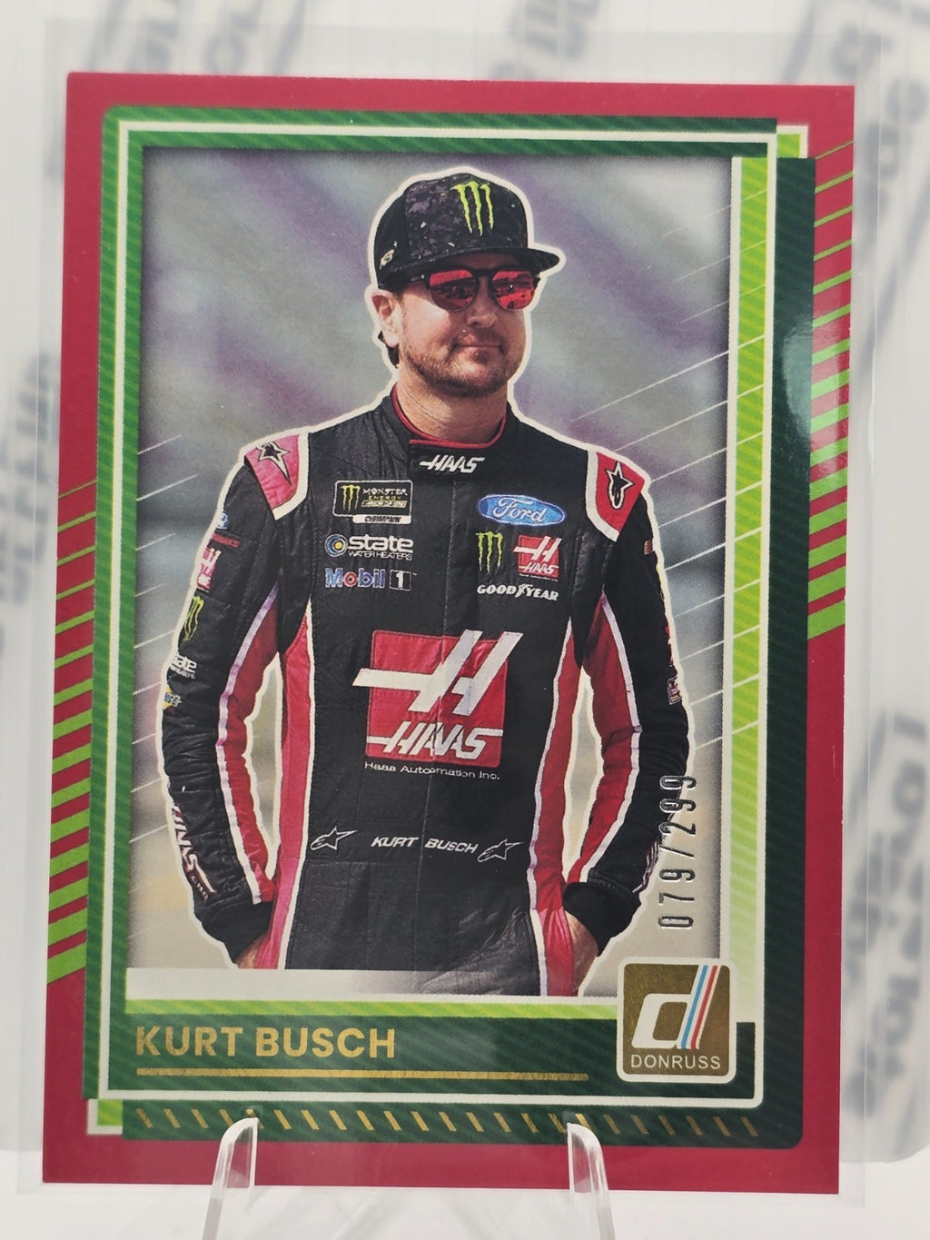 2025 Panini Donruss Racing - #88 Kurt Busch  - Red  /299
