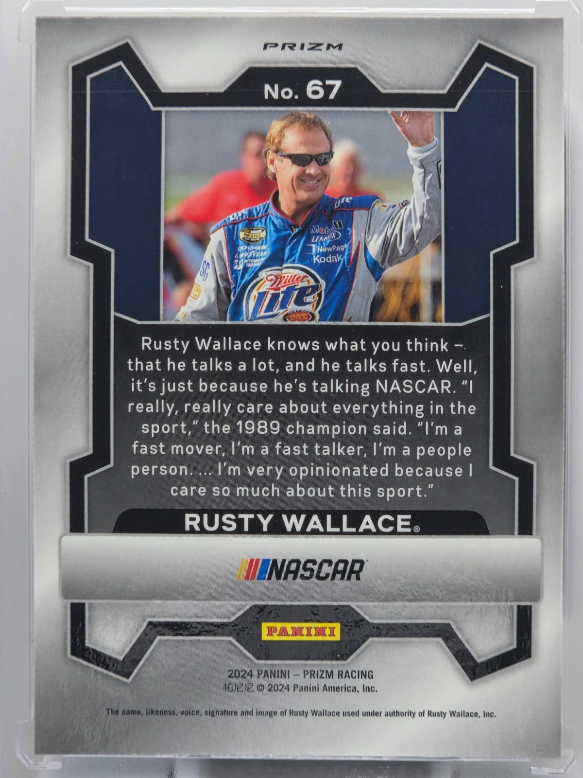 2024 Prizm Racing - Rusty Wallace - Green Ice Prizm - #67 - Buy 3 Get 1!