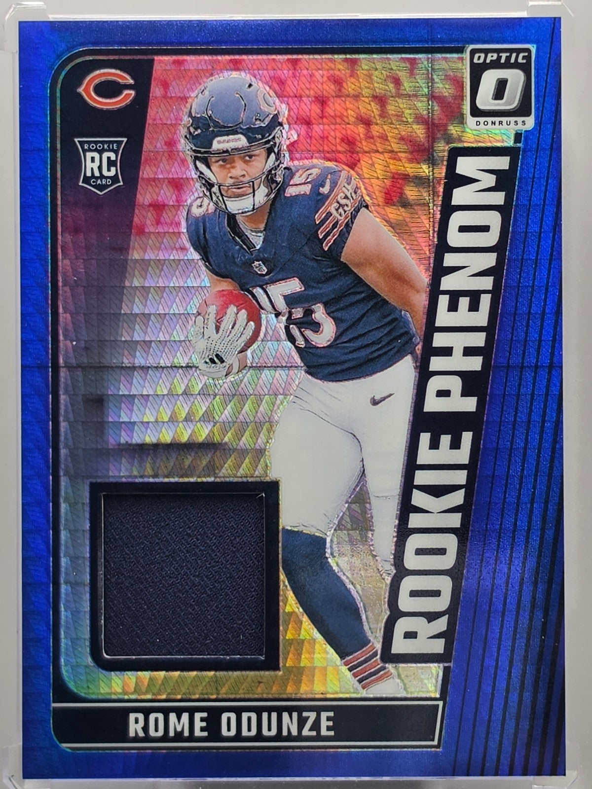 2024 Panini Donruss Optic - Rome Odunze (RC) - Blue Hyper Mem - #RPB-ROE