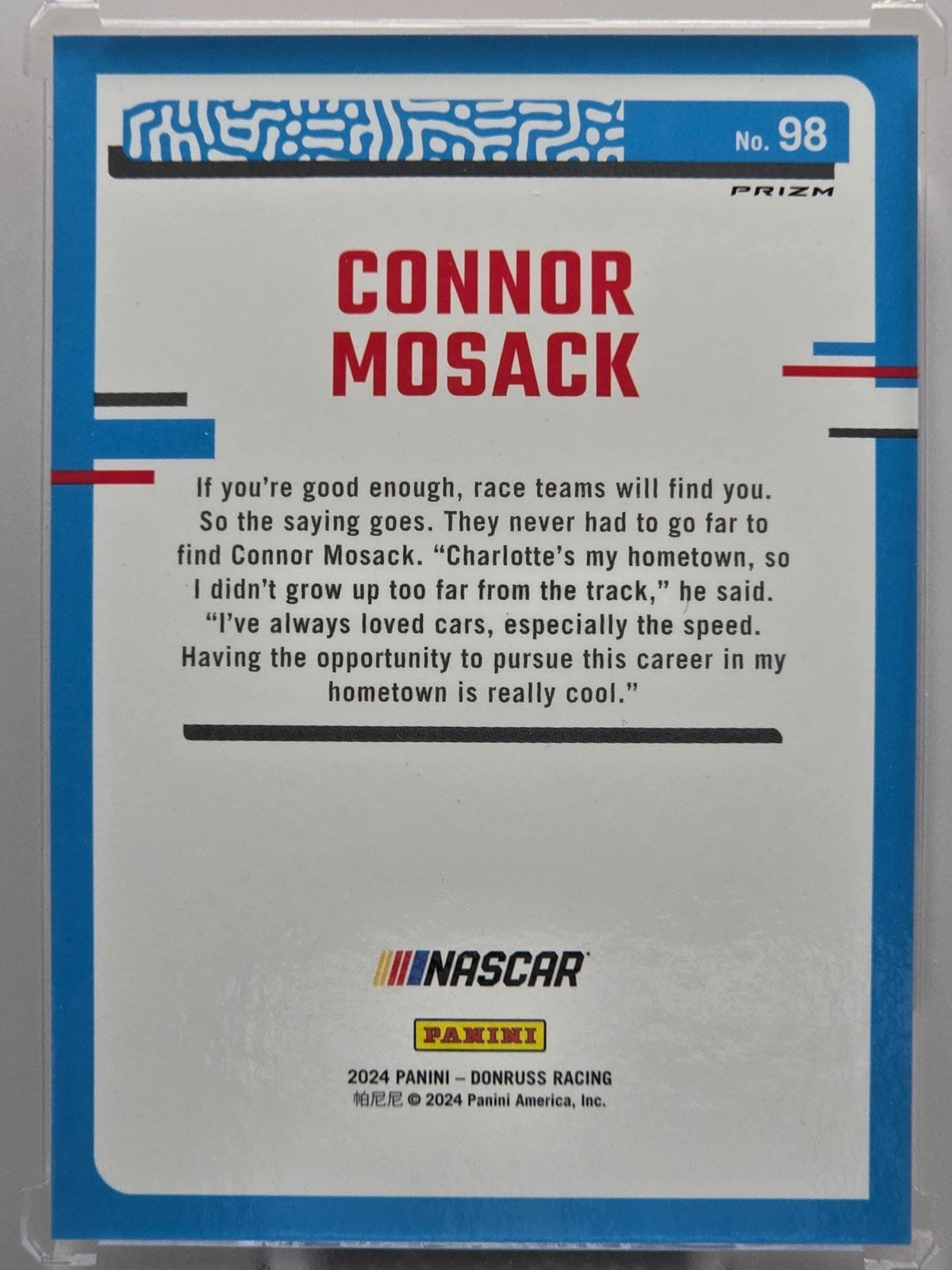 2024 Panini Donruss - Connor Mosack - Orange Velocity - #98 - Buy 3 Get 1