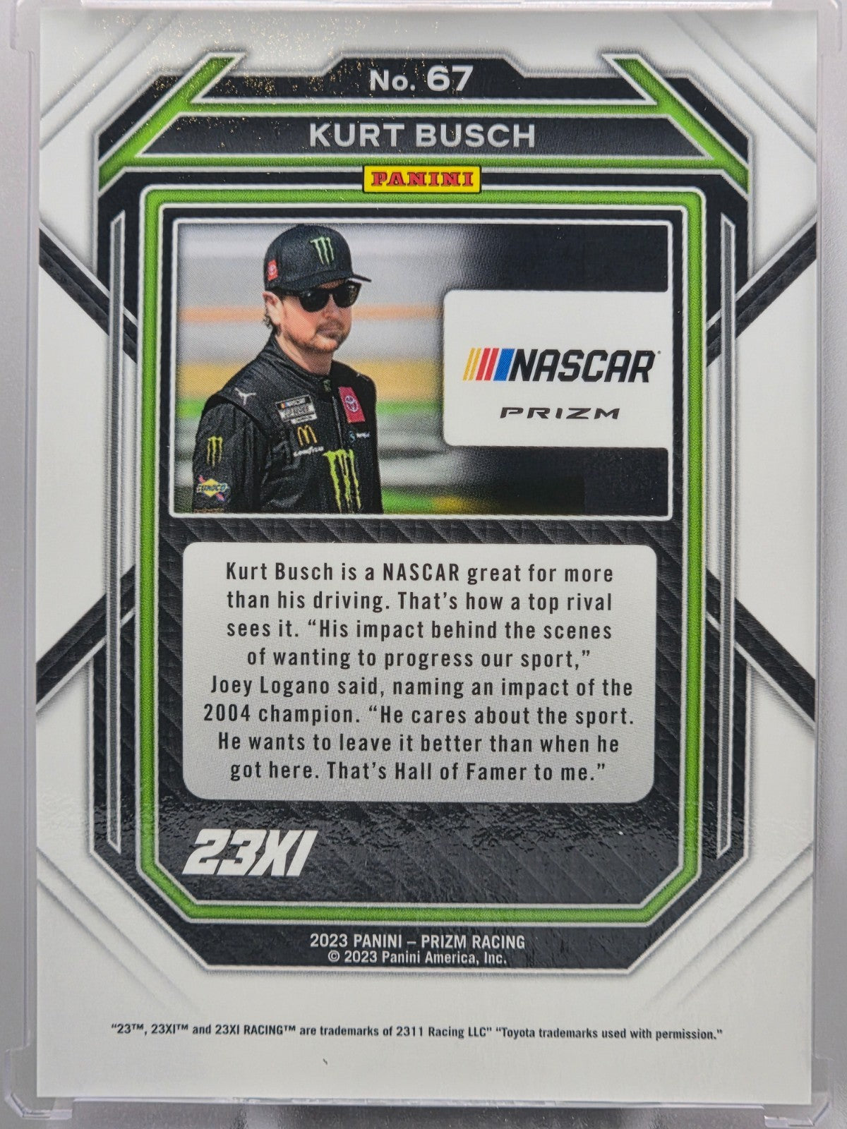 2023 Prizm Racing - Kurt Busch - Red Prizm - #67 - Buy 3 Get 1 Free!