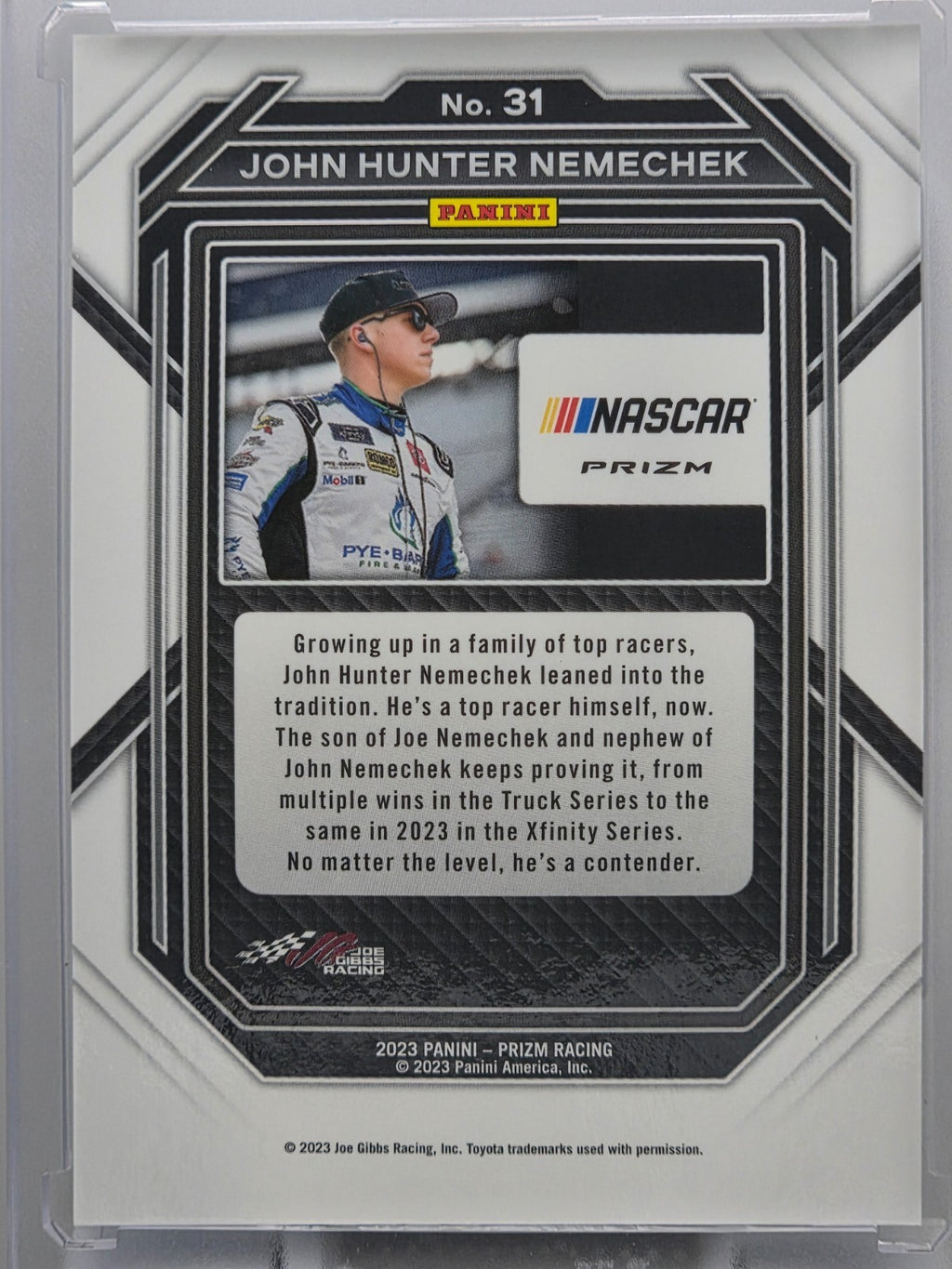 2023 Prizm Racing - John Hunter Nemechek- Blue & Carolina Blue Hyper Prizm - #31