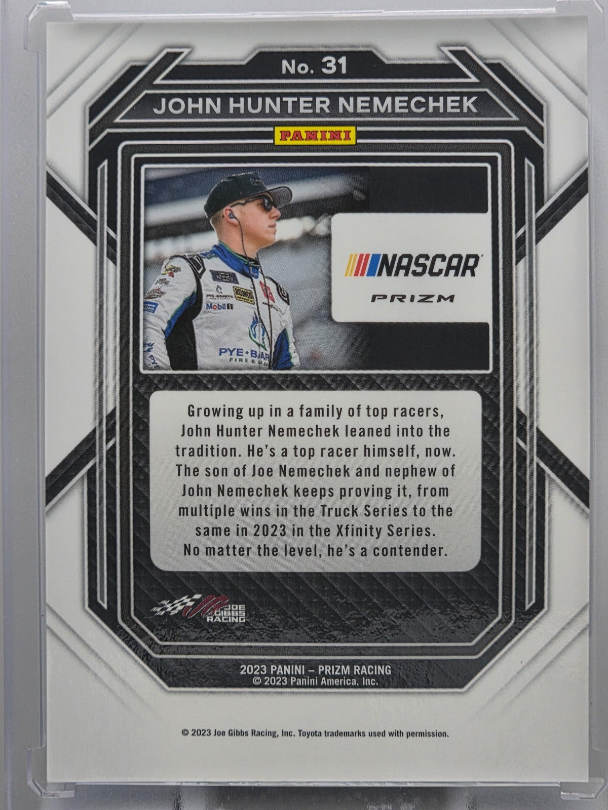 2023 Prizm Racing - John Hunter Nemechek- Blue & Carolina Blue Hyper Prizm - #31