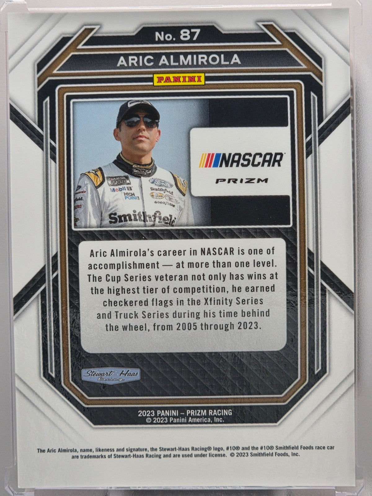 2023 Prizm Racing - Aric Almirola - Reactive Orange - #87 - Buy 3 Get 1 Free!