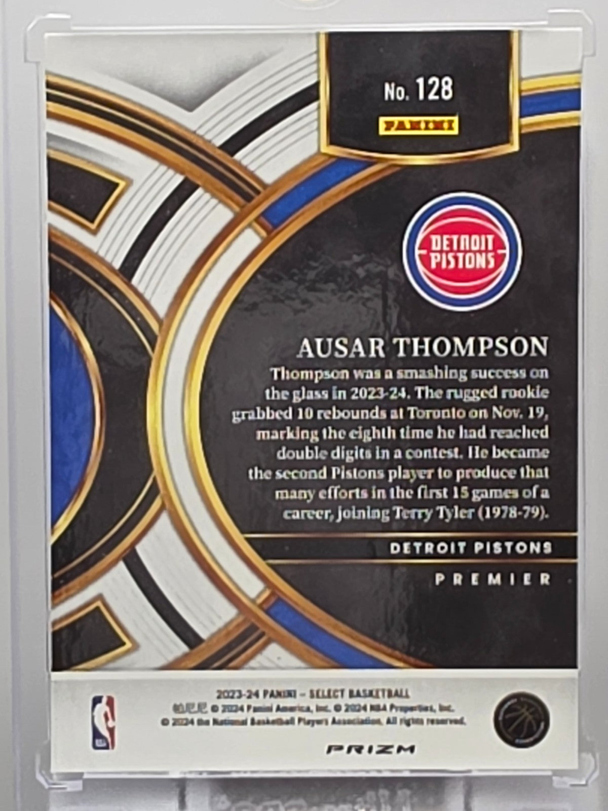 2023-24 Panini Select - Ausar Thompson (RC) - Green Shock Prizm - #128