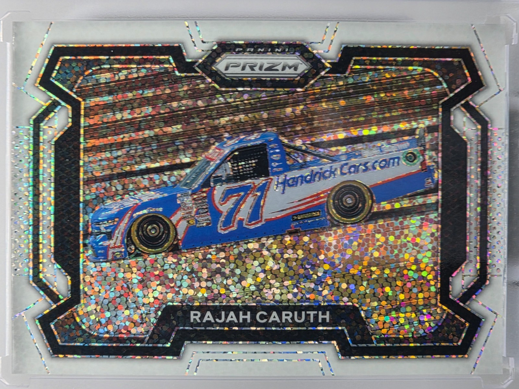 2024 Prizm Racing - Rajah Caruth - White Sparkle Prizm - #22