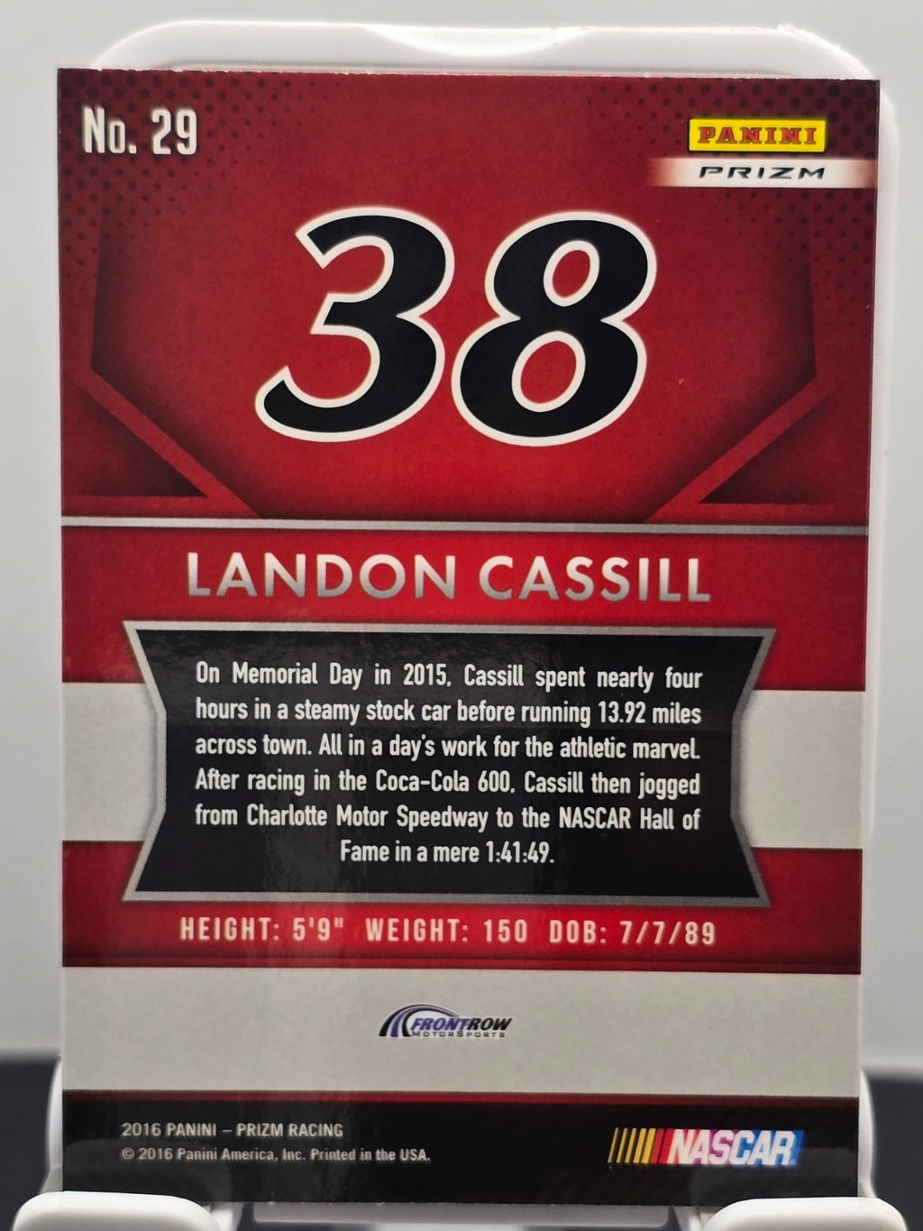 2016 Prizm Racing - #29 Landon Cassill - Red, White & Blue Prizm SP