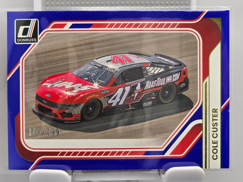 #175 Cole Custer - Blue /199 - 2026 Donruss NASCAR Racing