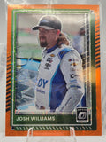2025 Donruss Optic NASCAR Racing - #42 Josh Williams - Orange Velocity Prizm