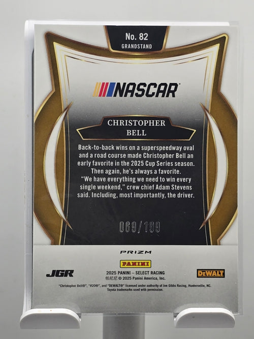 #82 Christopher Bell - Purple /199 - 2025 Select Nascar Racing