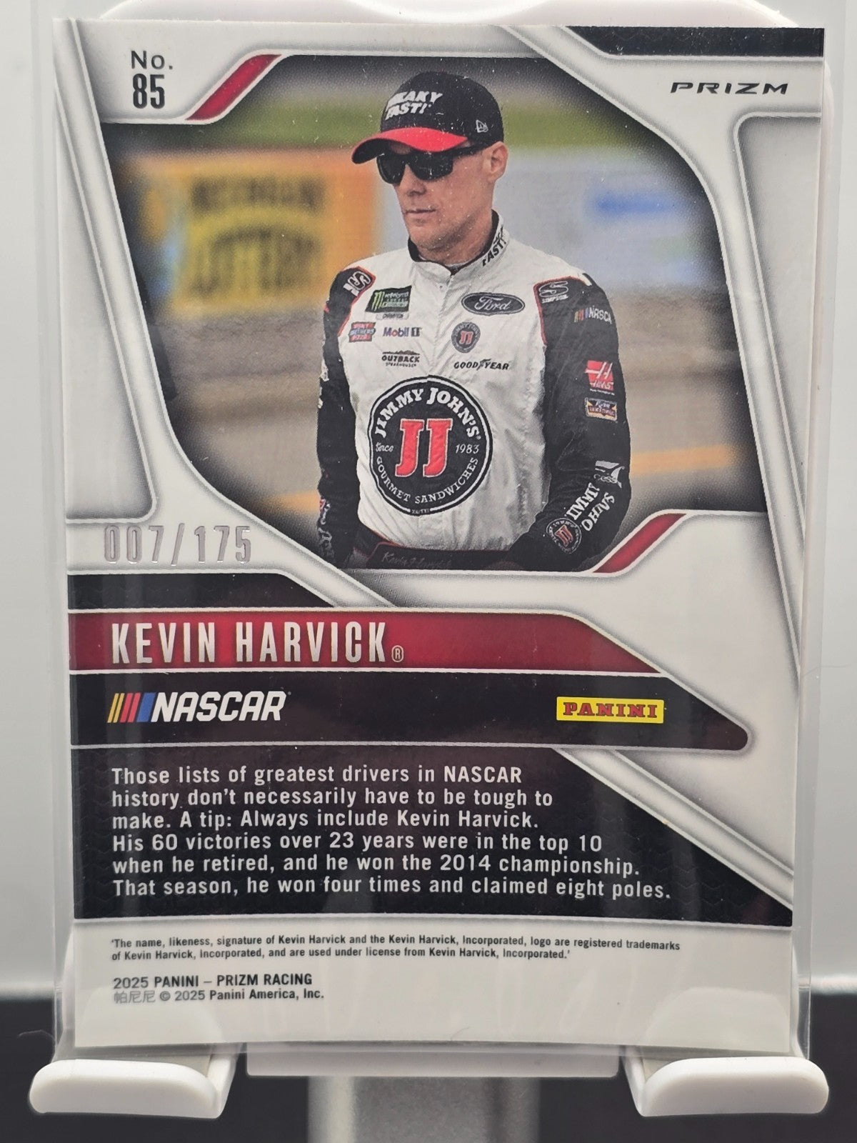2025 Prizm Racing - #85 Kevin Harvic - Red Power Prizm /175