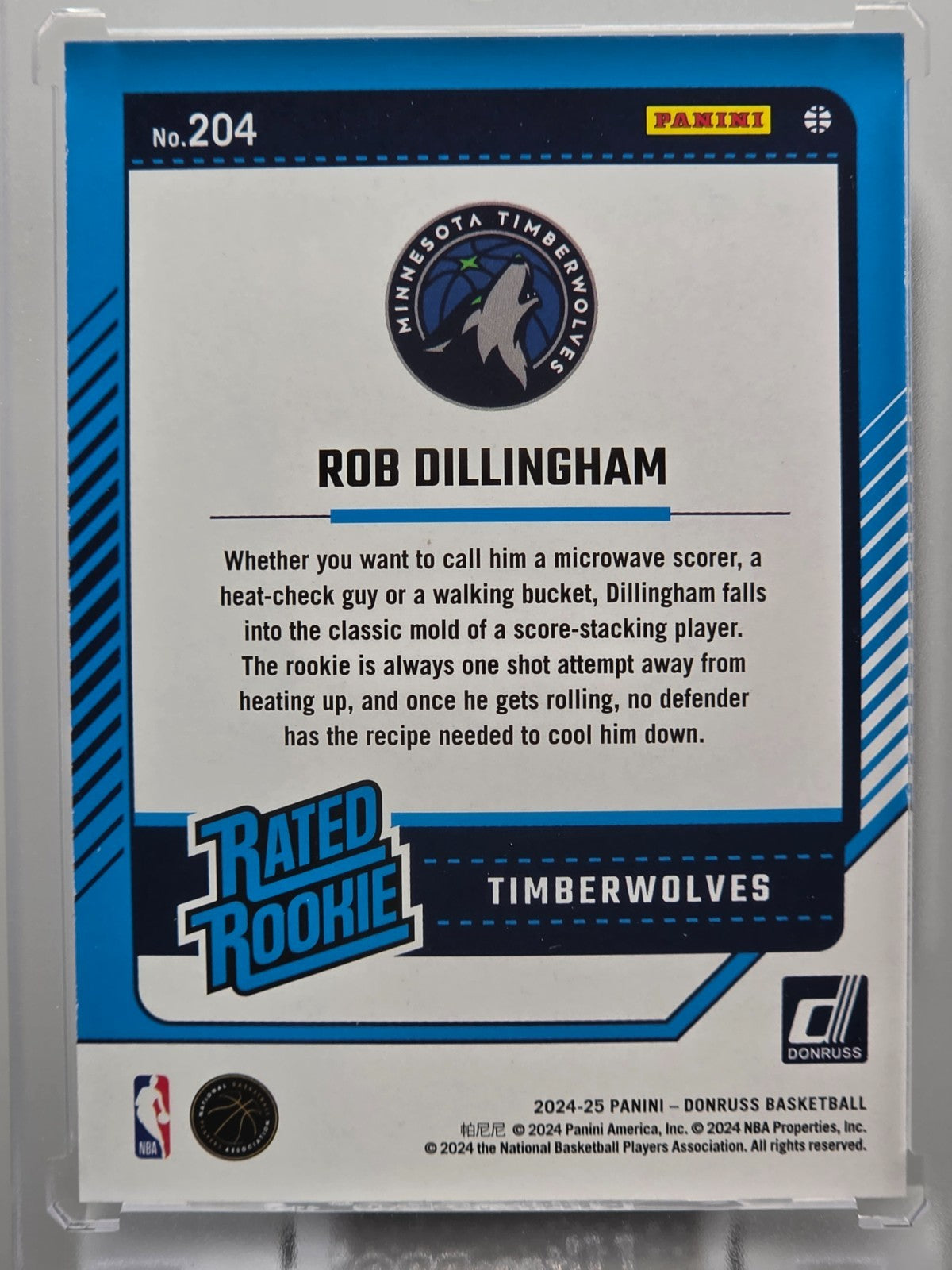 2023-24 Donruss - Rob Dillingham (RC) - Holo Green Laser - #204