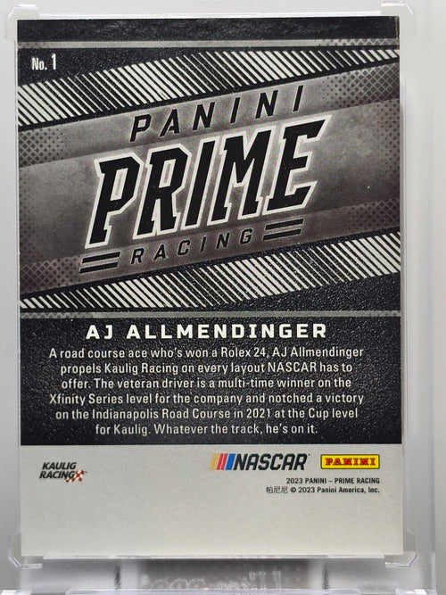2023 Panini Prime Racing   AJ Allmendinger   Silver Holo /10   #11