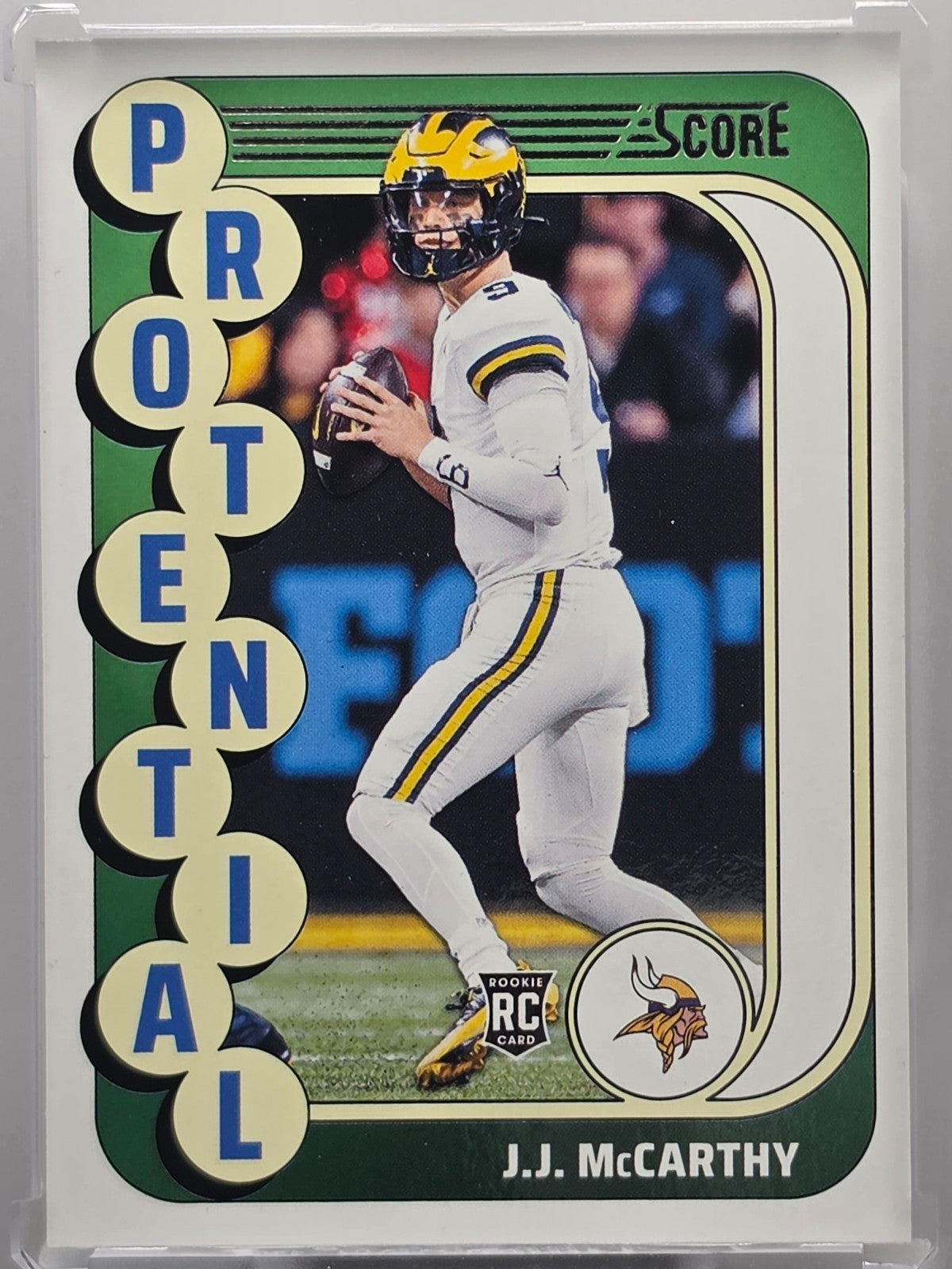 2024 Panini Score - JJ McCarthy (RC) - Protential - #10