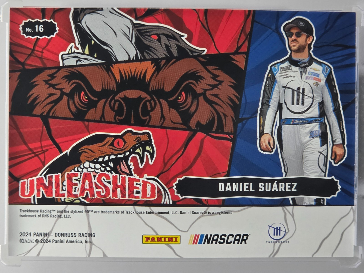 2024 Panini Donruss - Daniel Suarez - Unleashed /199 - #16 - Buy 3 Get 1