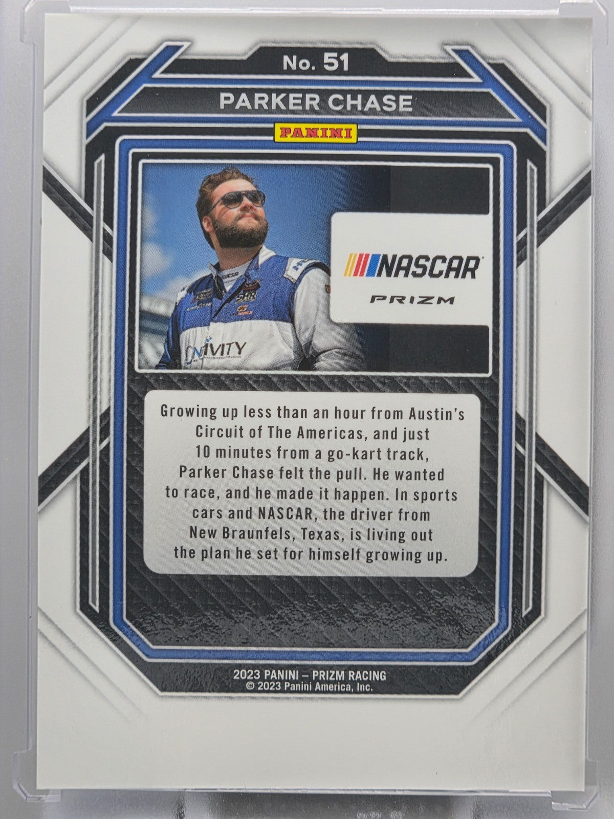 2023 Prizm Racing - Parker Chase (RC) - Blue & Carolina Blue Hyper Prizm - #51