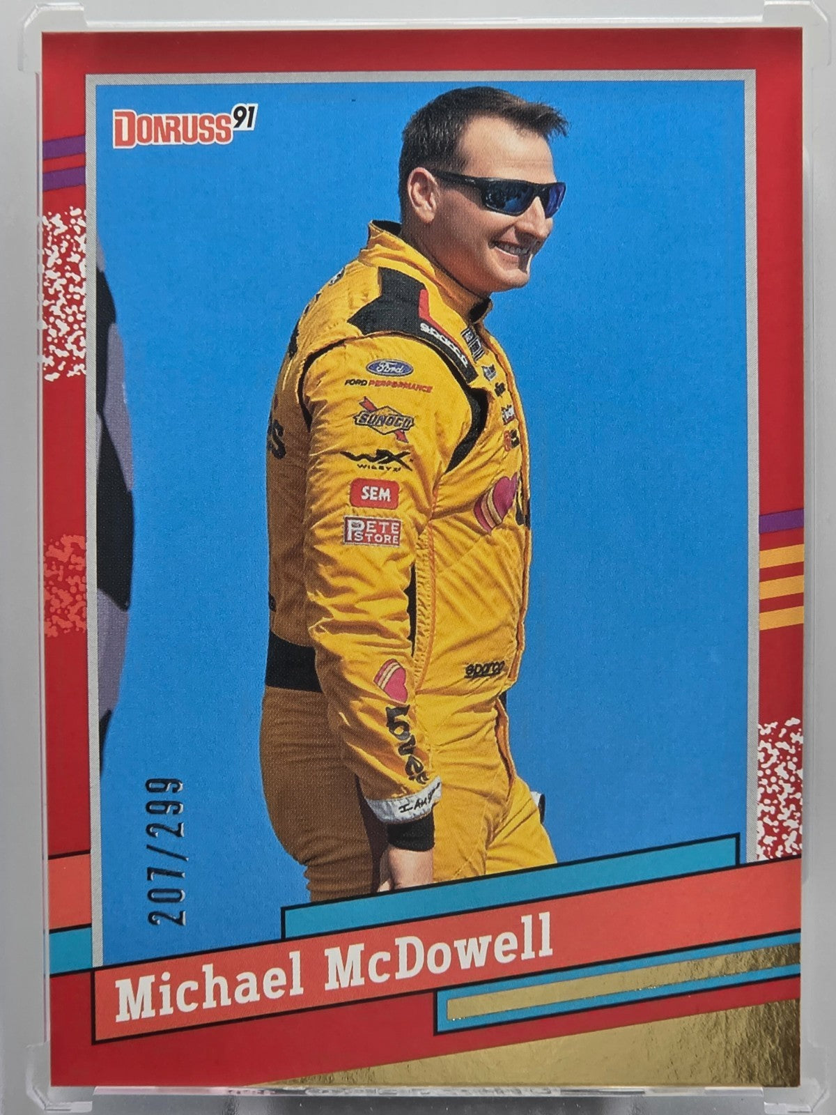 2024 Panini Donruss - Michael McDowell - Throwback Red /299 - #157 - Buy 3 Get 1