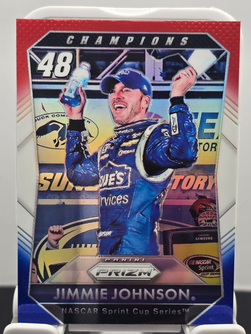2016 Prizm Racing - #65 Jimmie Johnson - Red, White & Blue Prizm SP