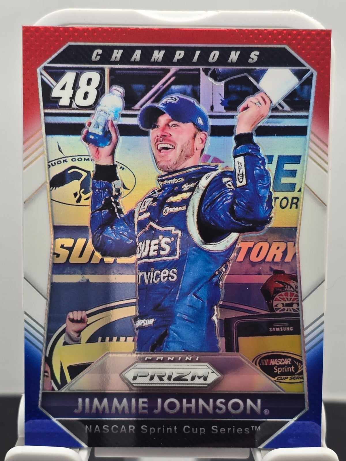 2016 Prizm Racing - #65 Jimmie Johnson - Red, White & Blue Prizm SP