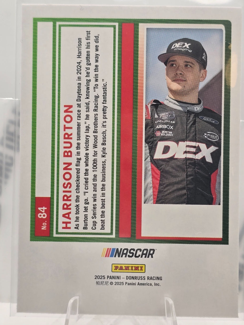 2025 Panini Donruss Racing - #84 Harrison Burton - Laser SP