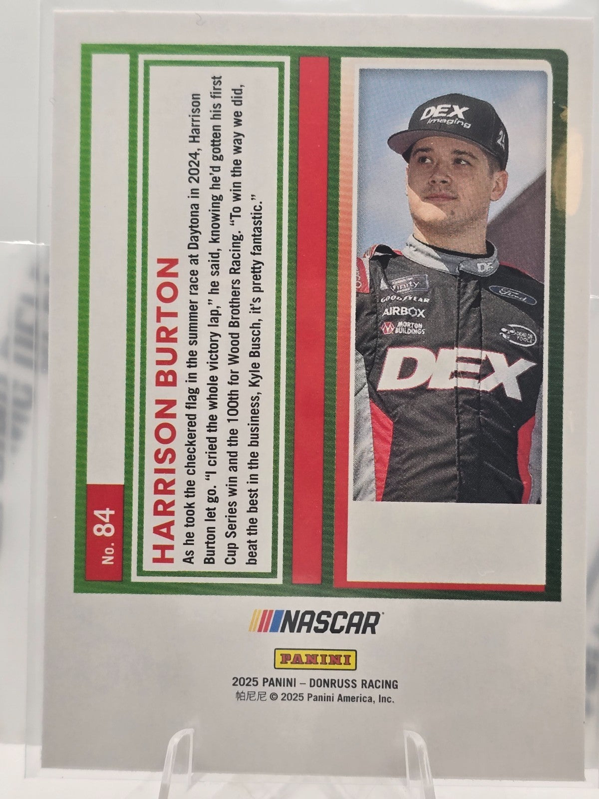 2025 Panini Donruss Racing - #84 Harrison Burton - Laser SP