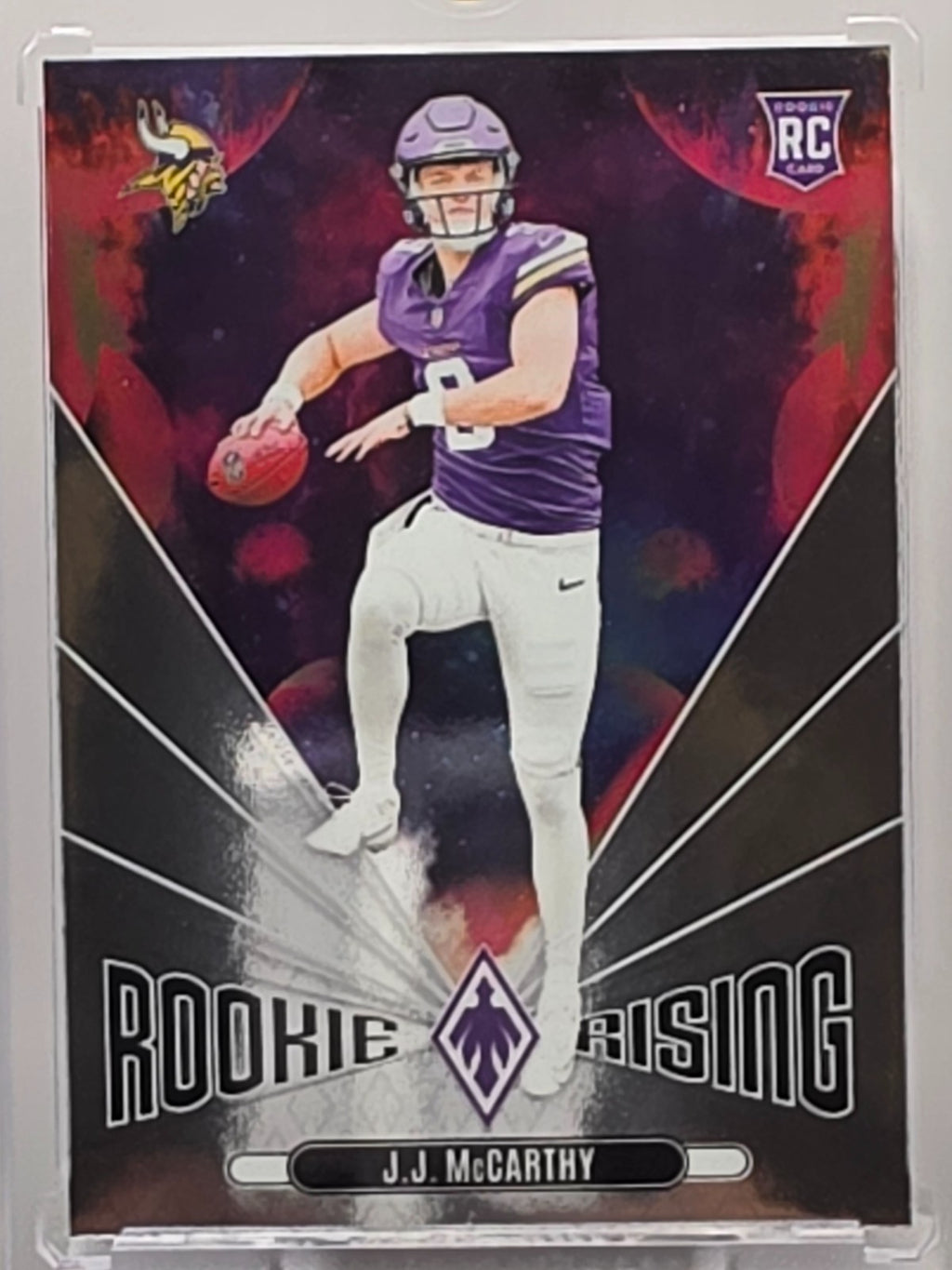 2024 Panini Phoenix - JJ McCarthy (RC) - Rookie Rising - #RR-JMY **Buy 3 Get 1**