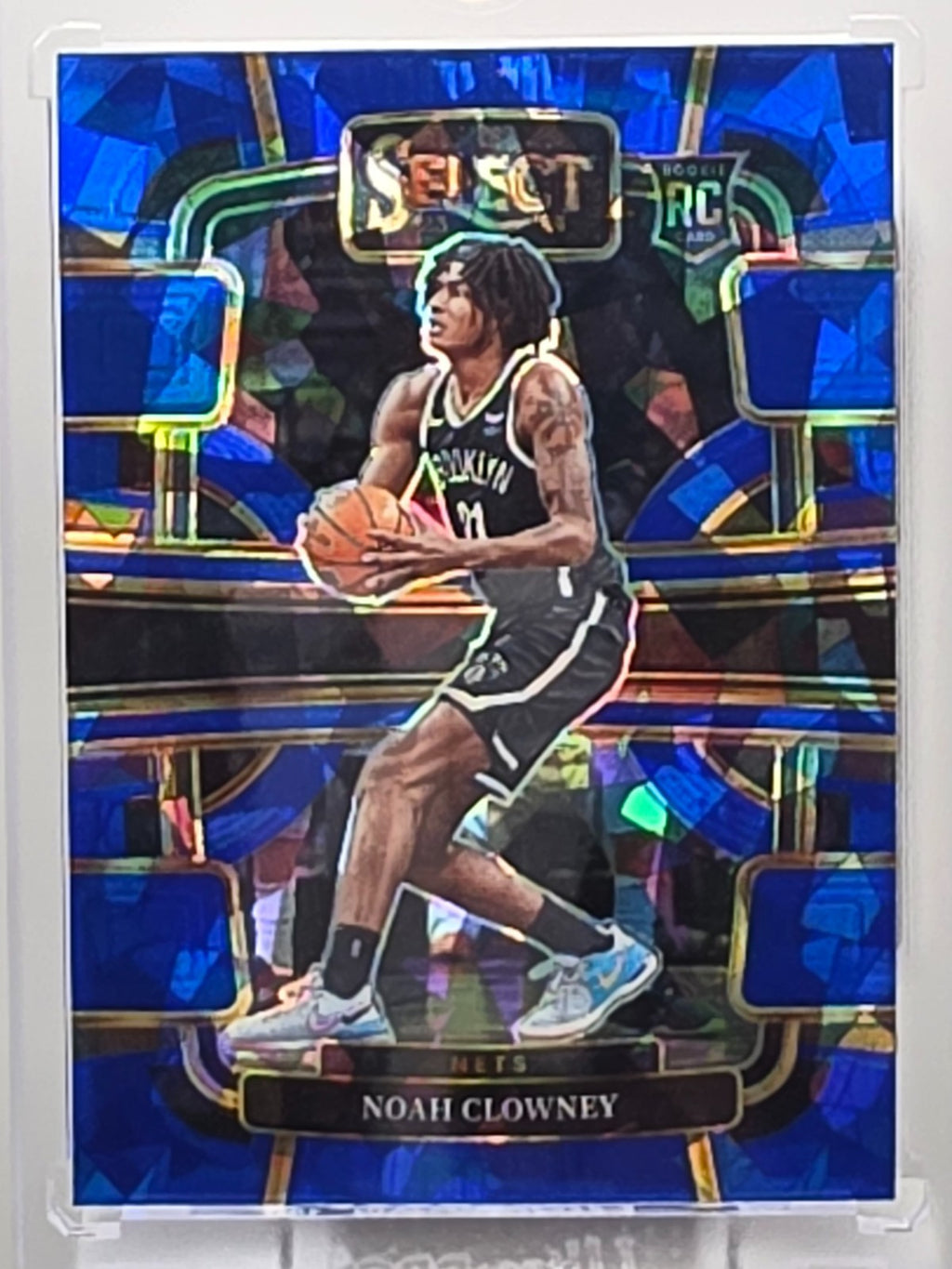 2023-24 Panini Select - Noah Clowney (RC) - Blue Cracked Ice Prizm - #73