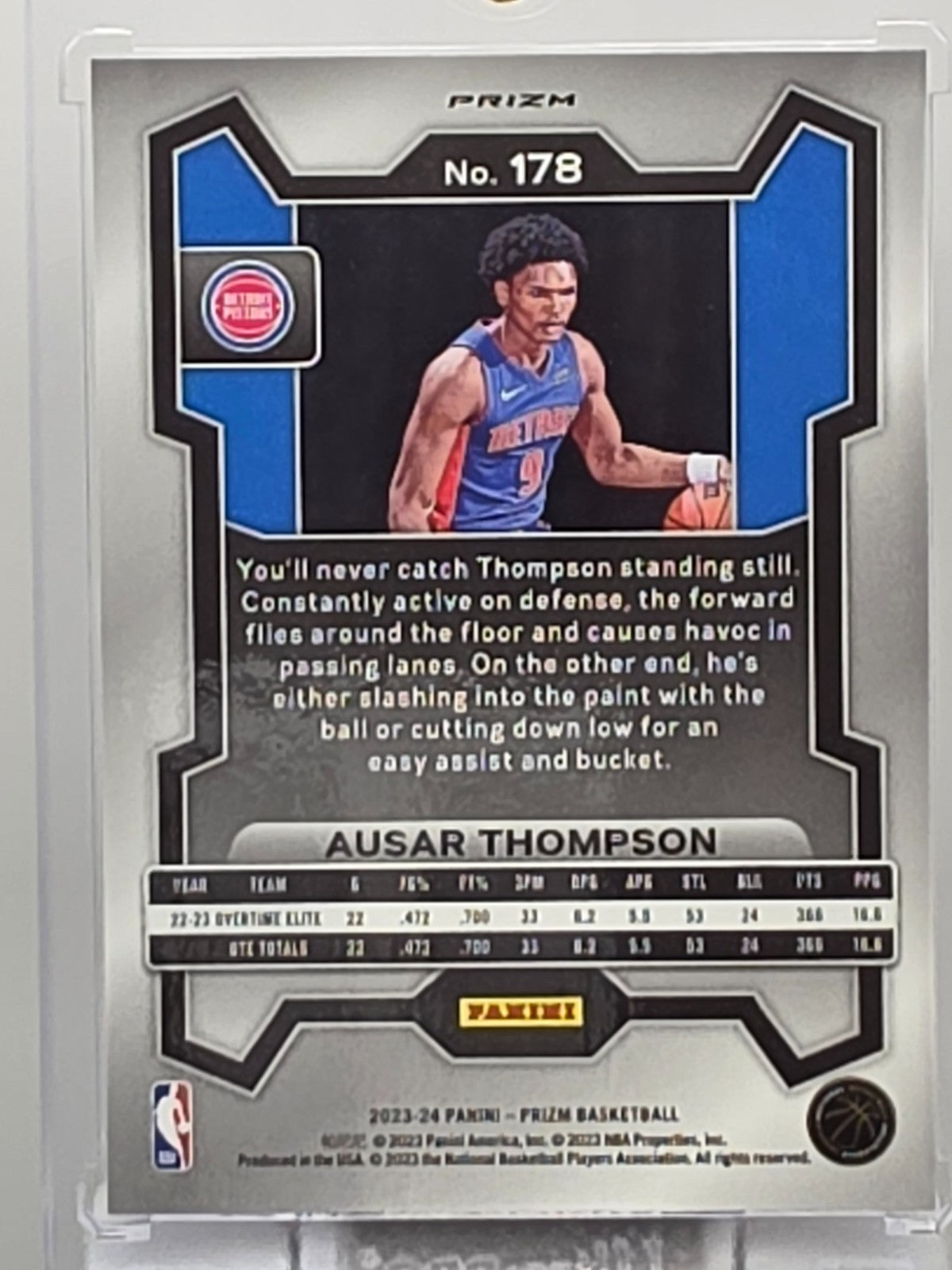 2023-24 Panini Prizm - Ausar Thompson (RC) - Silver Prizm - #178