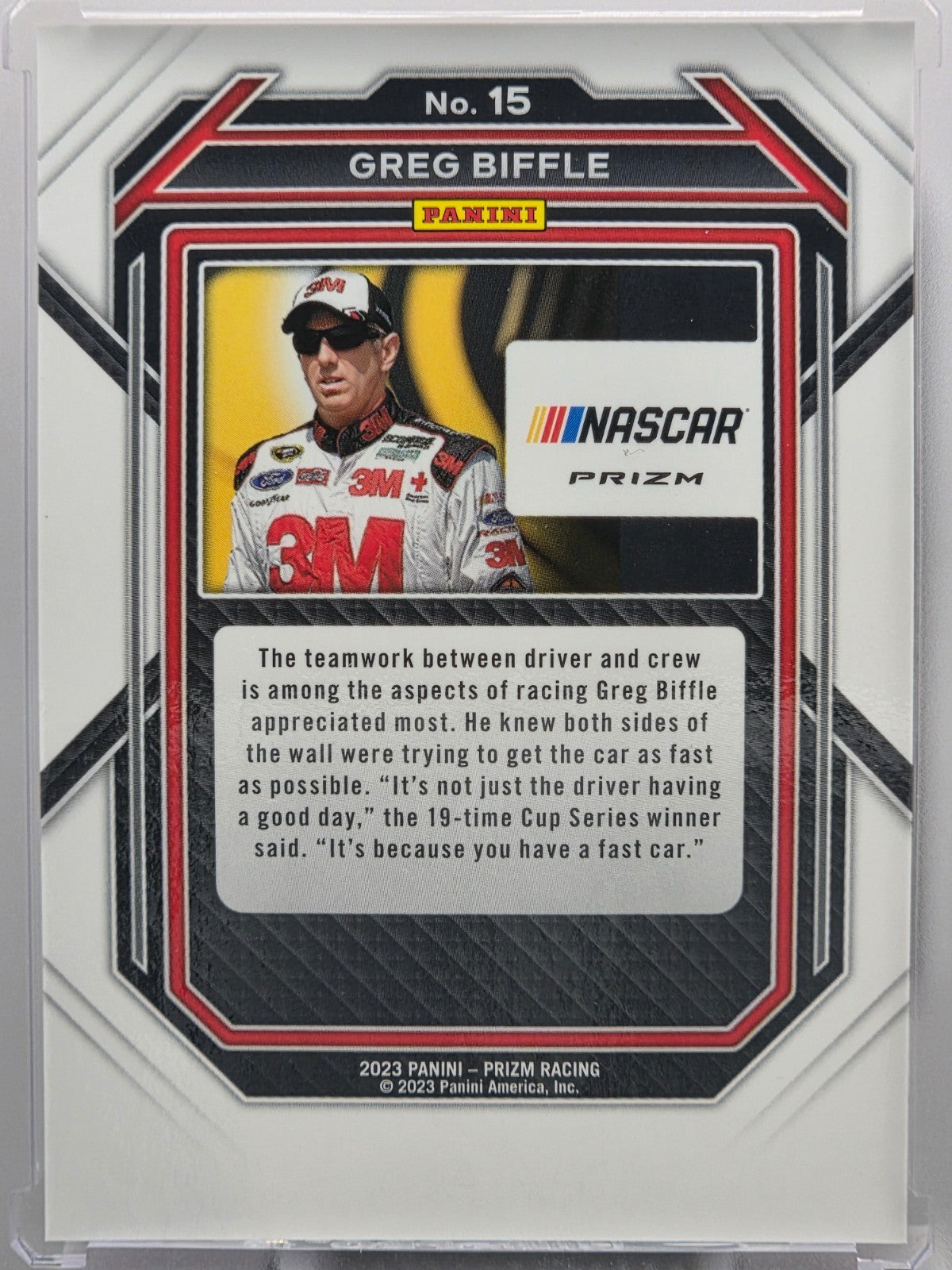 2023 Prizm Racing - Greg Biffle - Red Prizm - #15 - Buy 3 Get 1 Free!