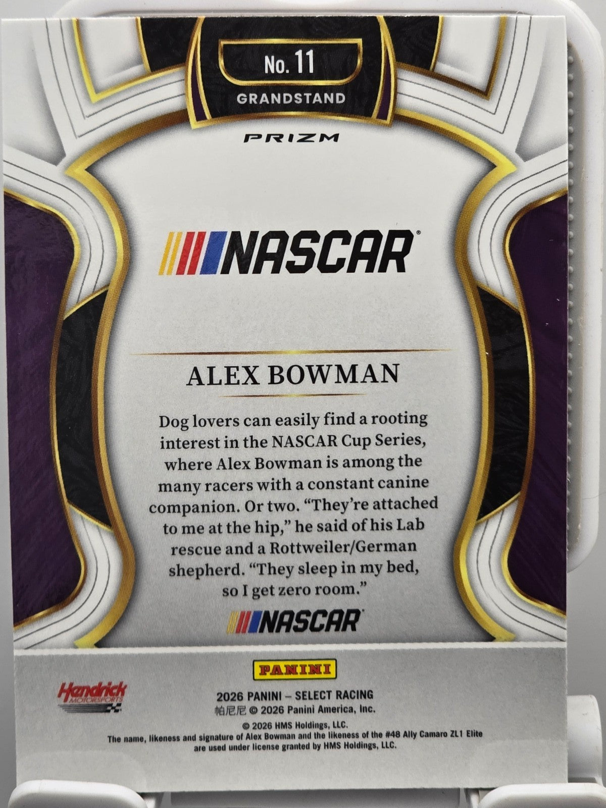 2026 Select Racing - #11 Alex Bowman - Grandstand - Silver SP