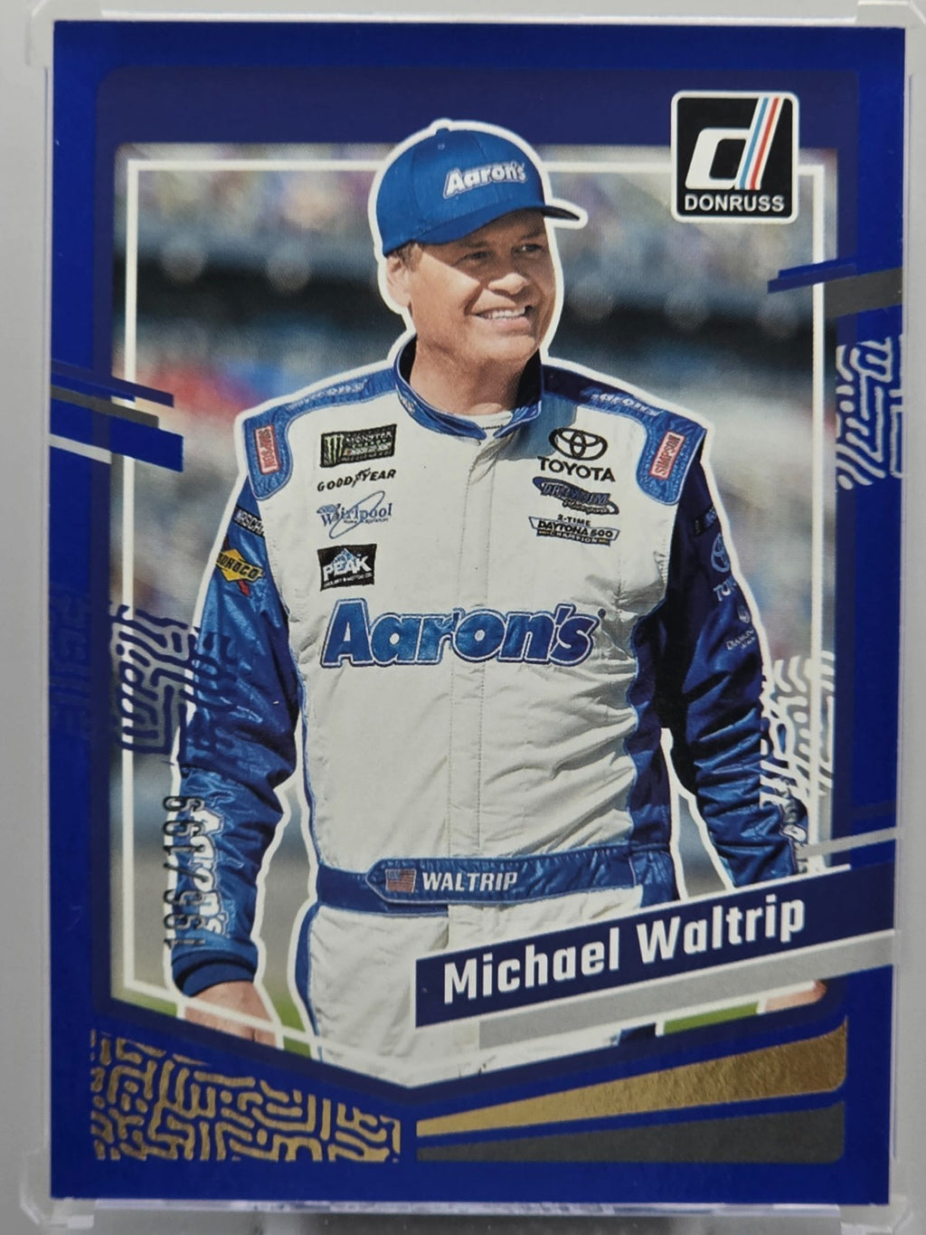 2024 Panini Donruss - Michael Waltrip - Blue /199 - #37 - Buy 3 Get 1