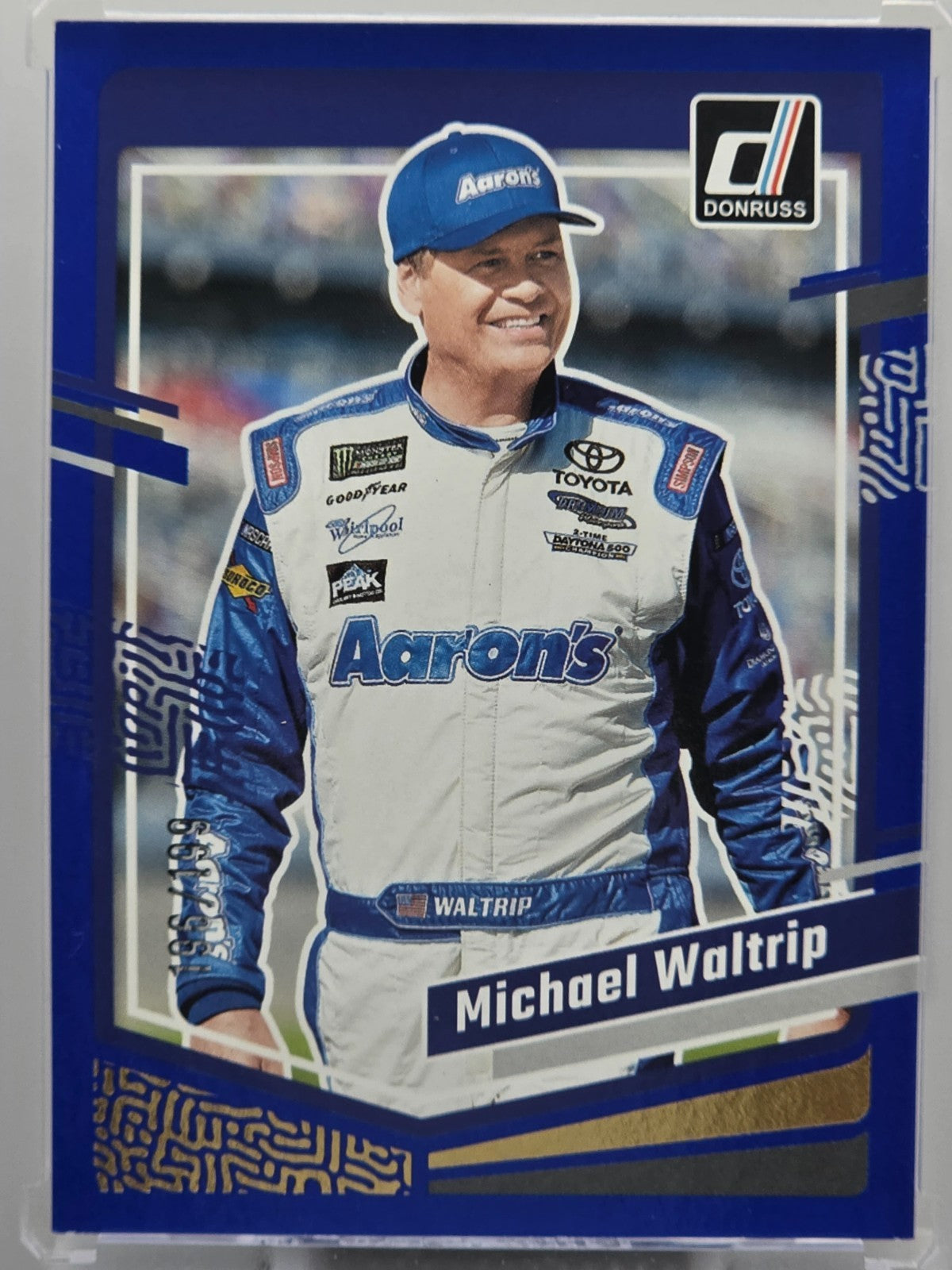 2024 Panini Donruss - Michael Waltrip - Blue /199 - #37 - Buy 3 Get 1
