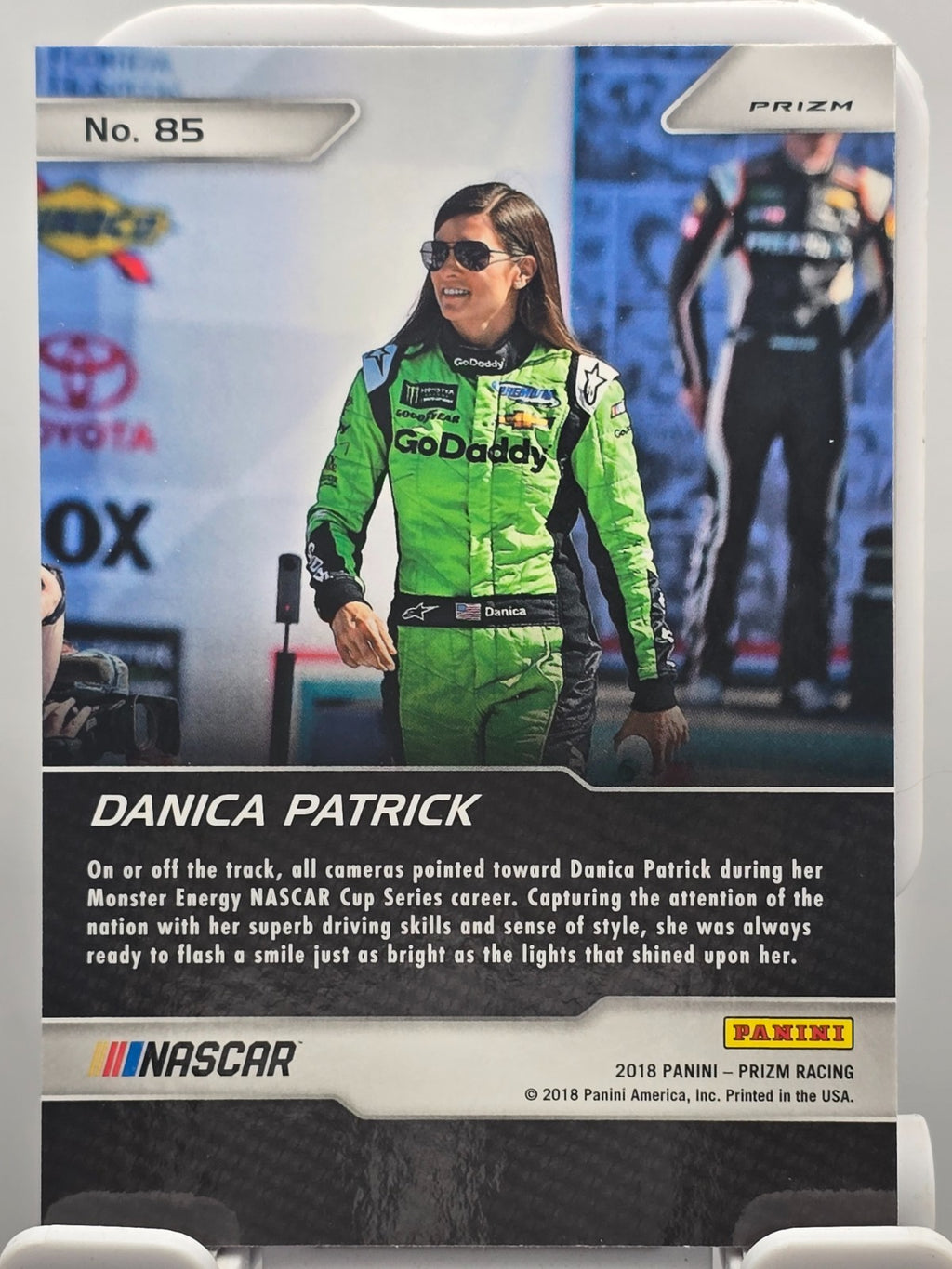 2018 Panini Prizm Racing - Danica Patrick #85 - Explosion - Purple Flash