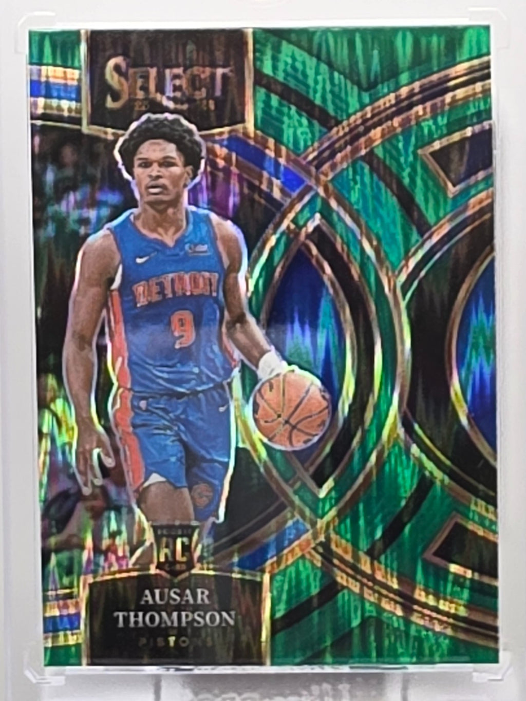 2023-24 Panini Select - Ausar Thompson (RC) - Green Shock Prizm - #128
