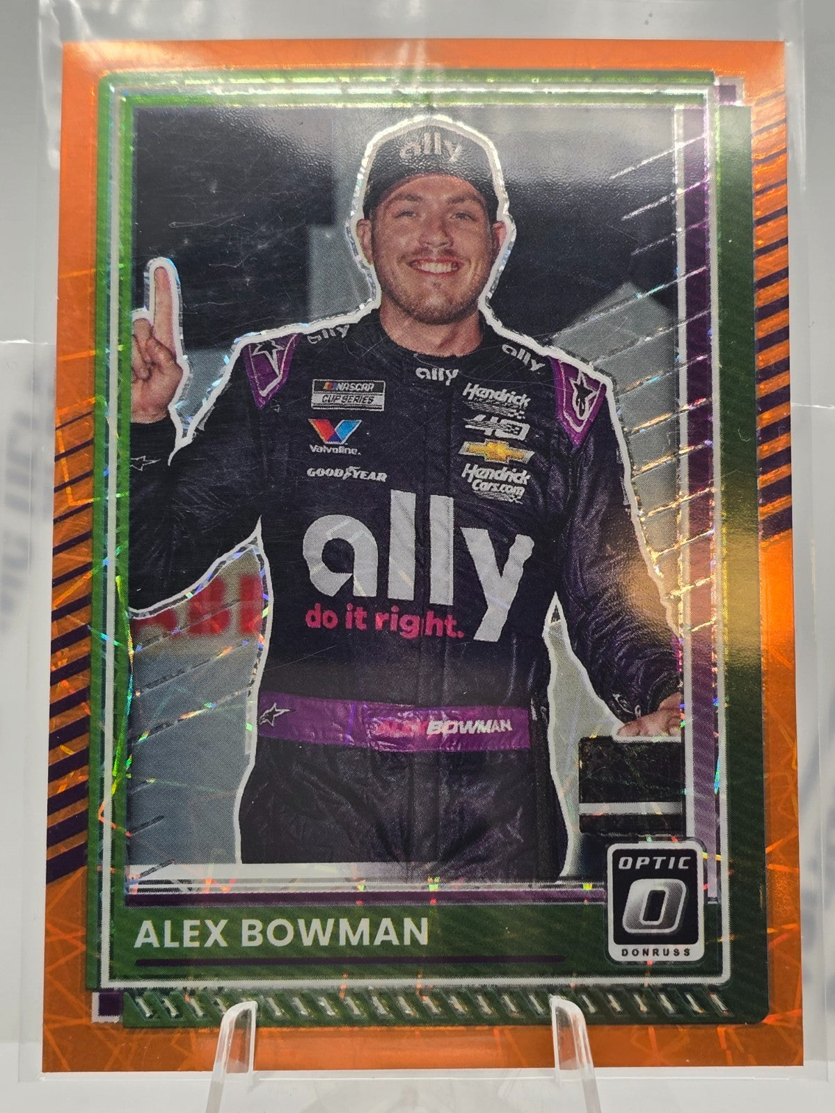 2025 Donruss Optic NASCAR Racing - #68 Alex Bowman - Orange Velocity Prizm