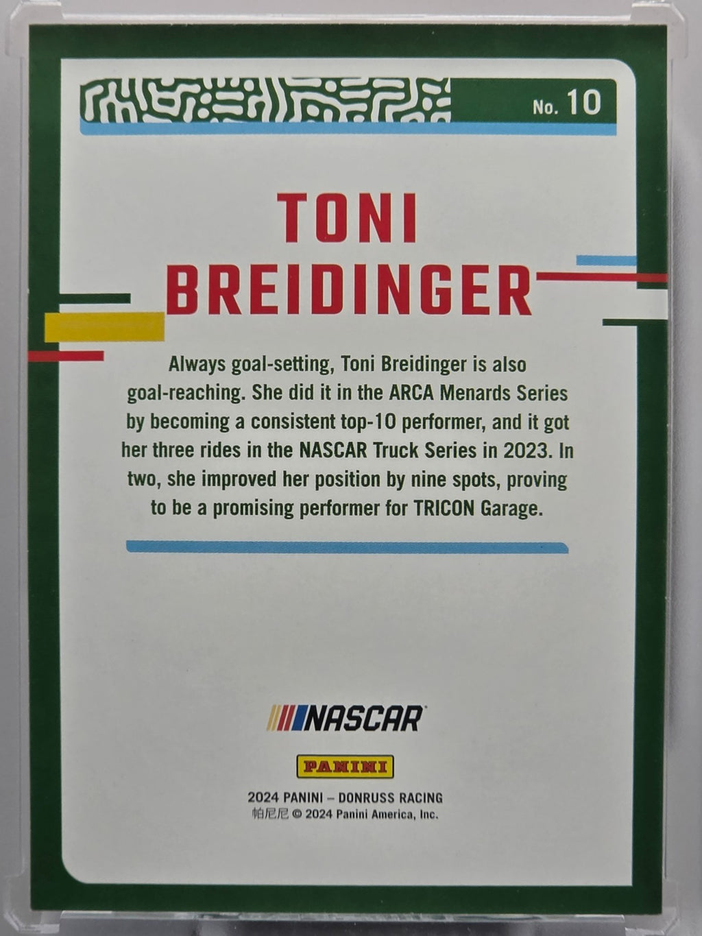 2024 Panini Donruss - Toni Breidinger - Red & Blue - #10 - Buy 3 Get 1