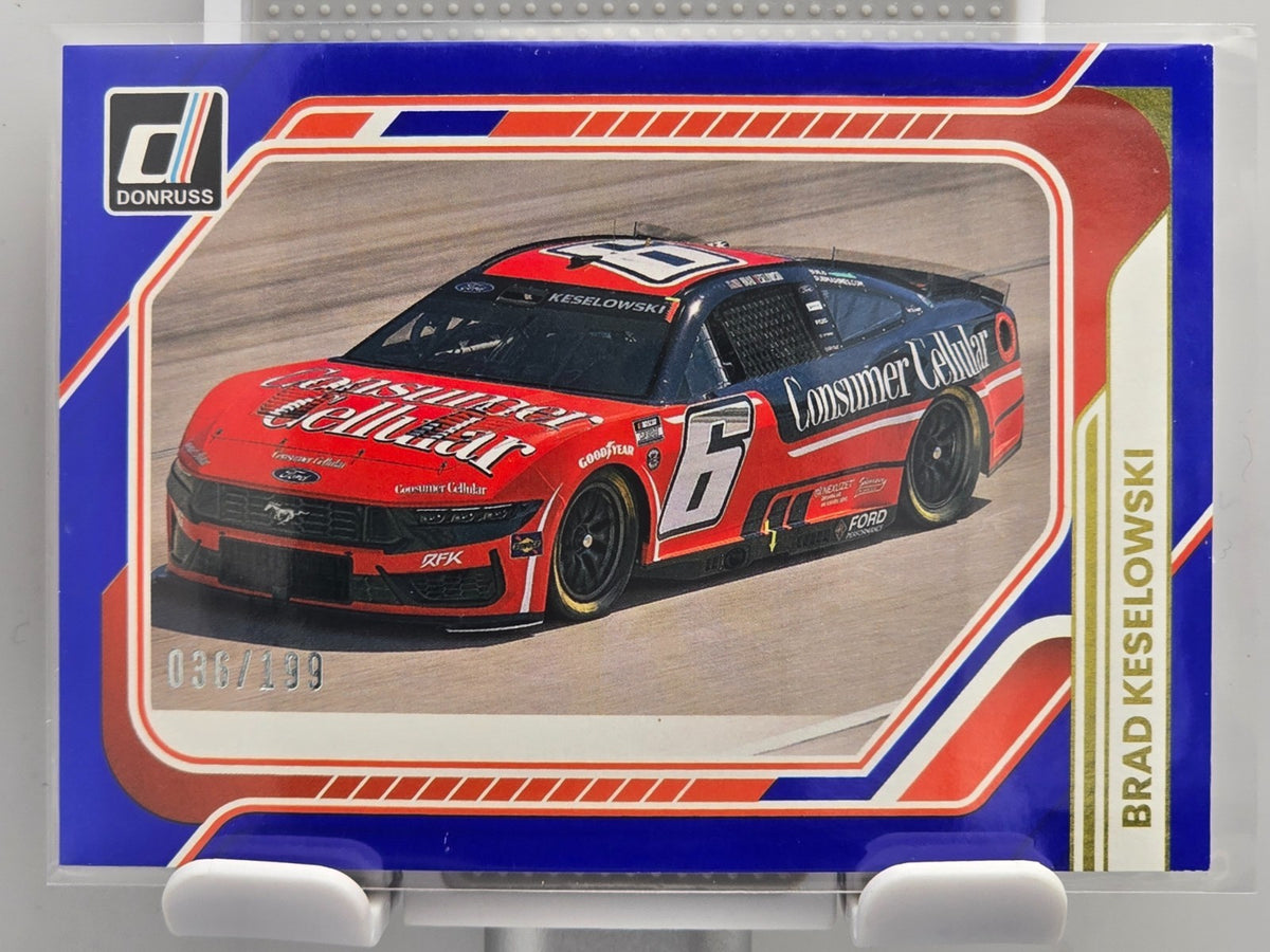 2026 Donruss NASCAR Racing - #163 Brad Keselowski - Blue Base /199