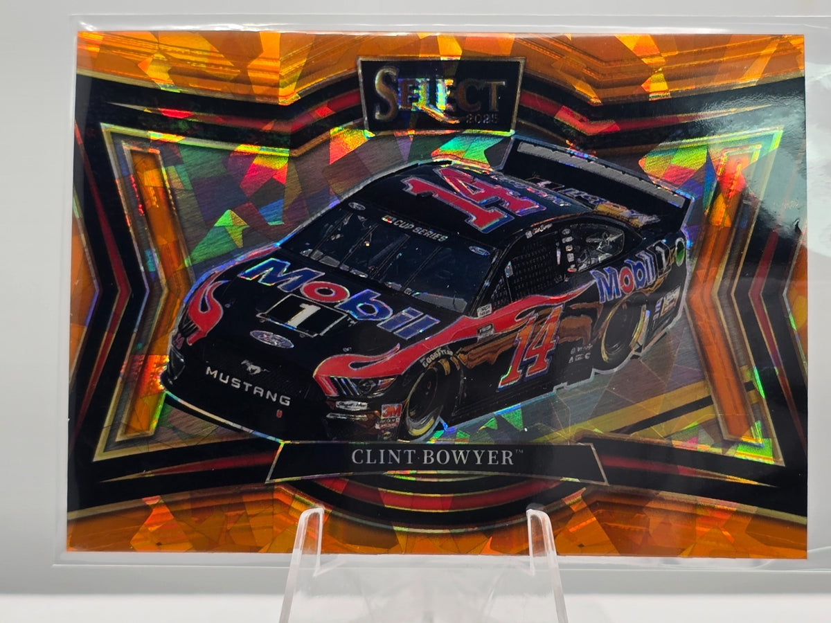2025 Select Nascar Racing - #184 Clint Bowyer - Pit Road - Orange Cracked Ice