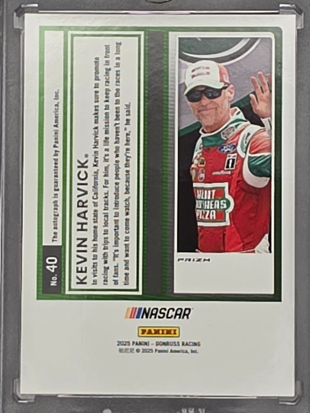 2025 Panini Donruss - Kevin Harvick - Optic Blue Autograph - #40