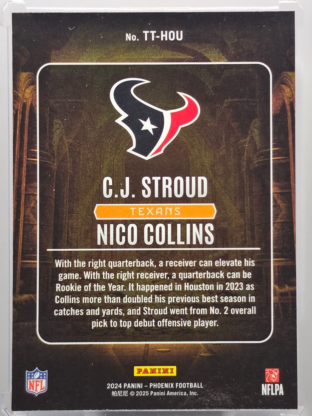 2024 Panini Phoenix - CJ Stroud & Nico Collins - Treasured Tandems - #TT-HOU