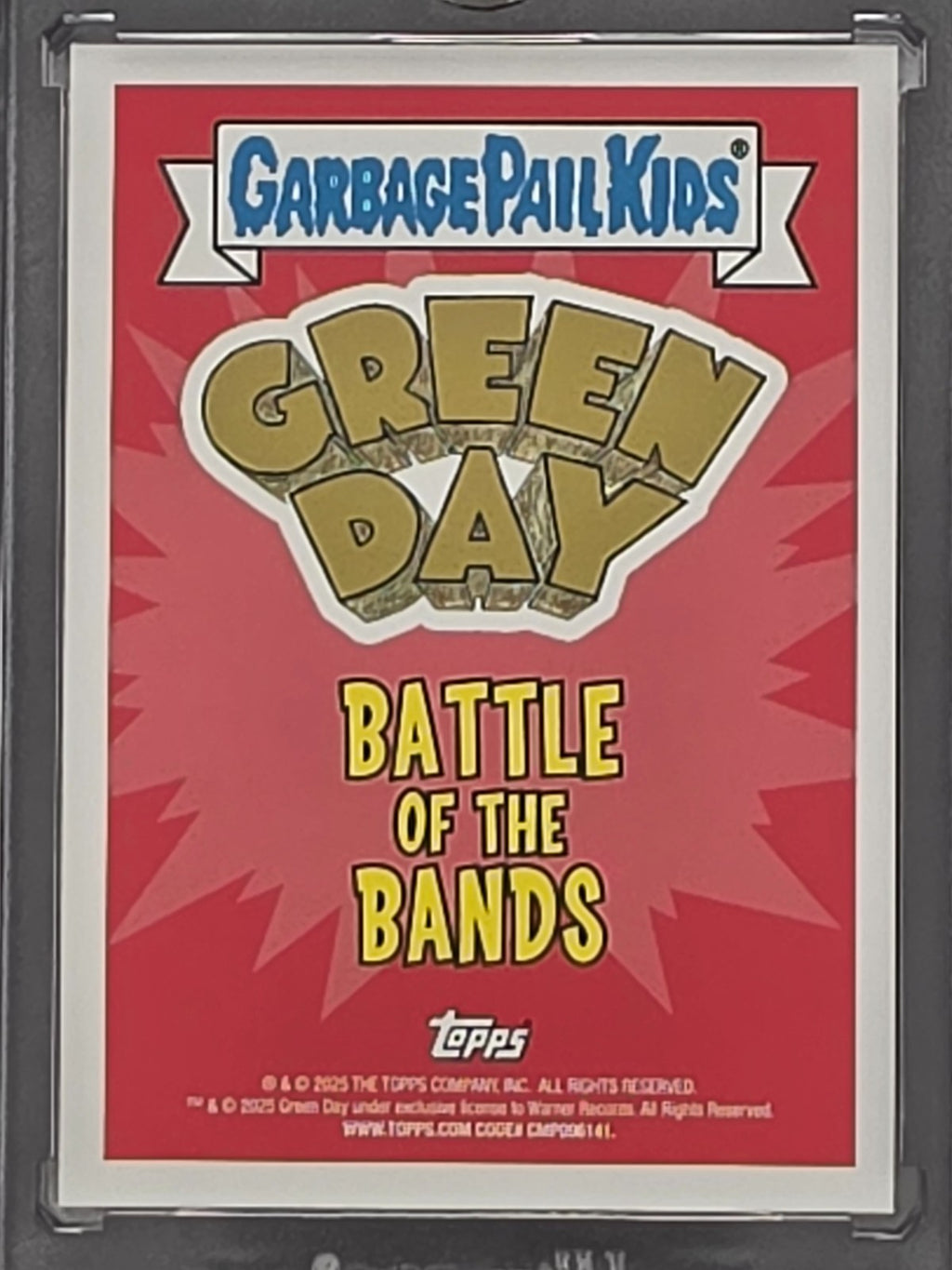 Battling Billie Garbage Pail Kids Green Day Battle Of The Bands Green /75 BB-4