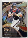 2023 Panini Select - CJ Stroud (RC) - Black & Red Die-Cut - #289
