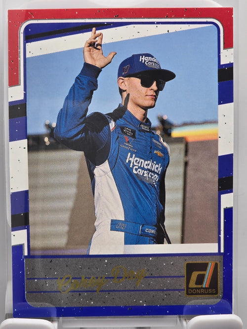 #118 Corey Day - Throwback - Red & Blue - 2026 Donruss NASCAR Racing